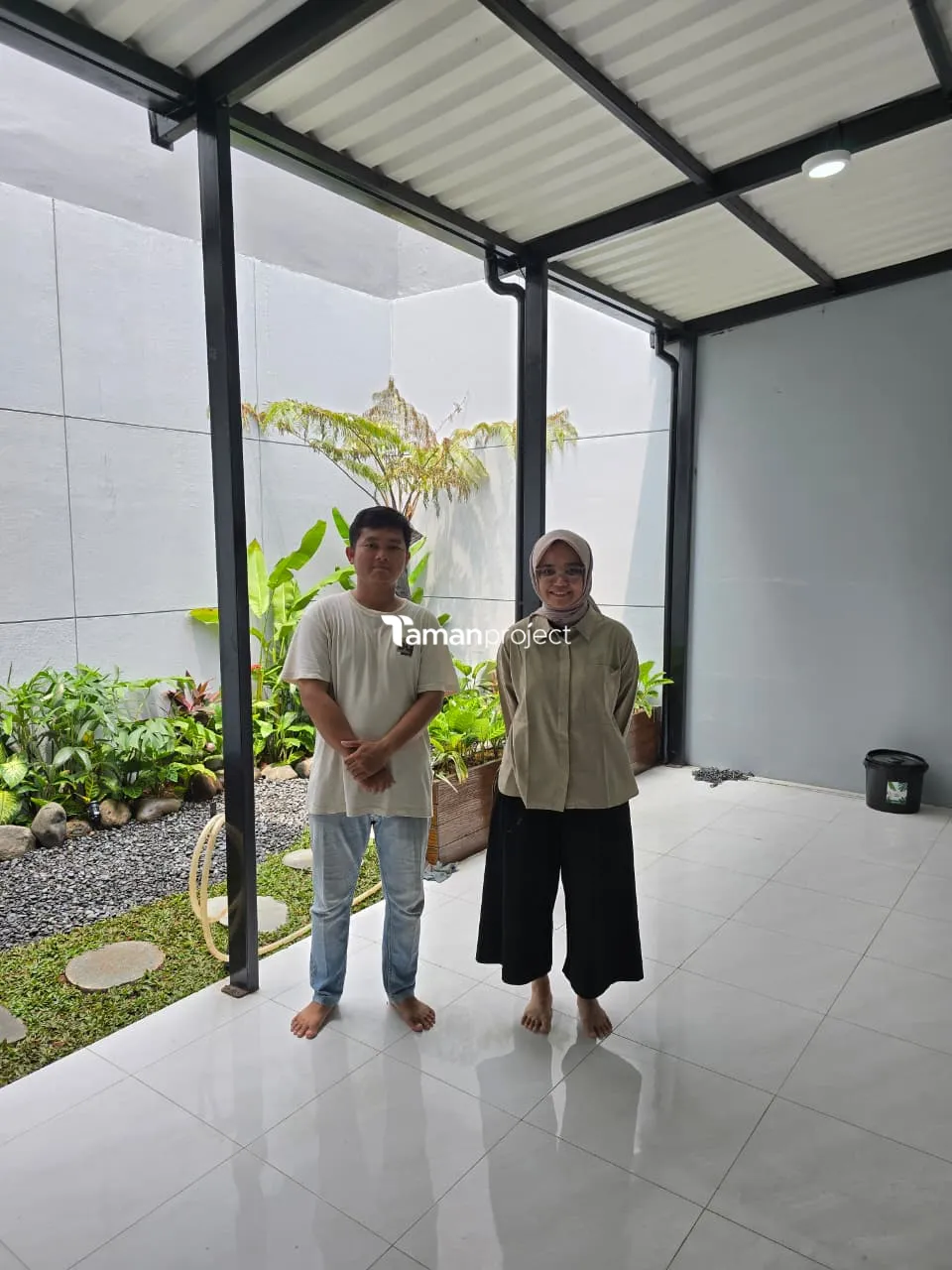 Proyek Taman Kering Tropical di Caspia BSD Pak Doni