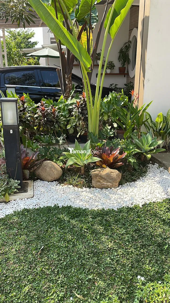 Proyek Taman Tropical Minimalis - Rancamaya Golf Estate Bogor