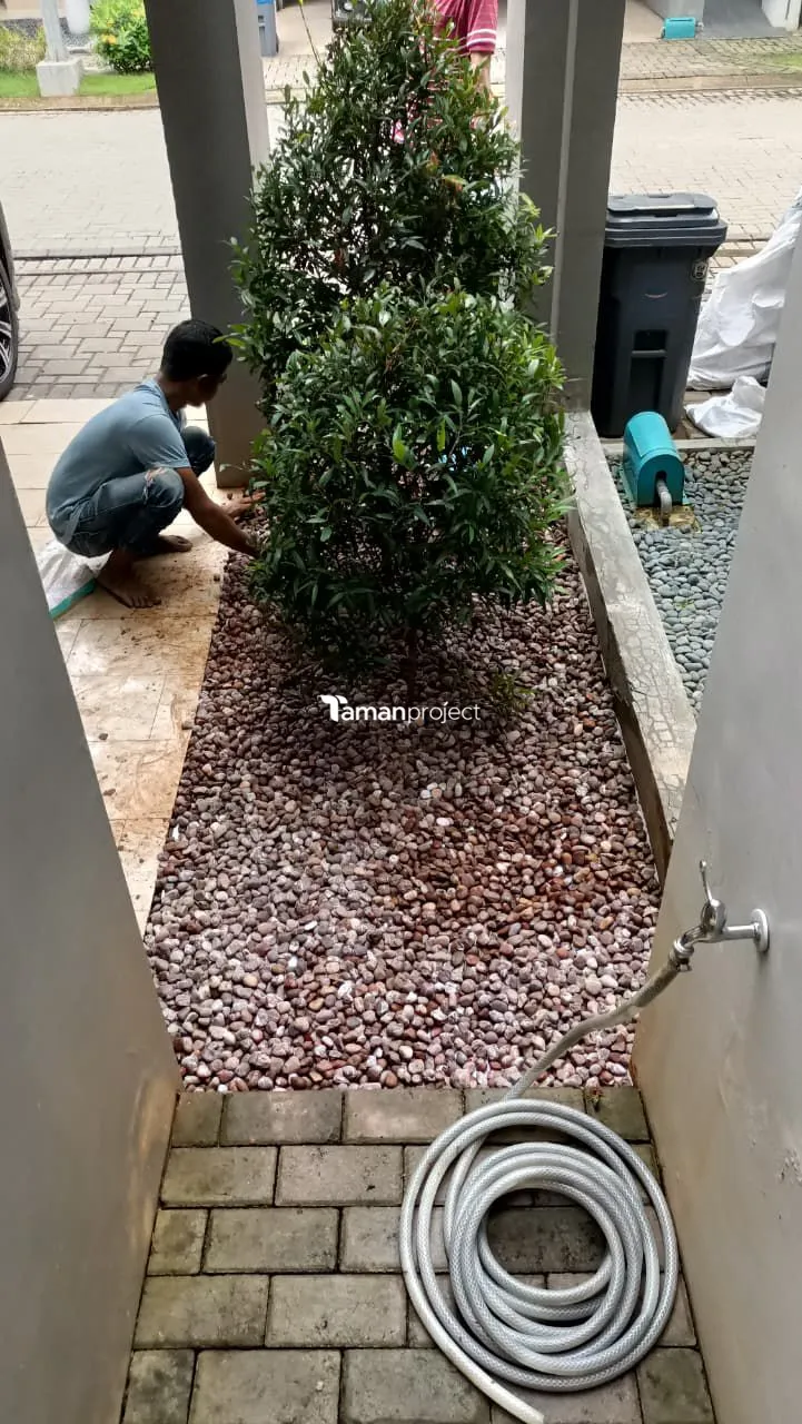 Proyek Taman Minimalis di Quanties BSD | Ibu Natasha