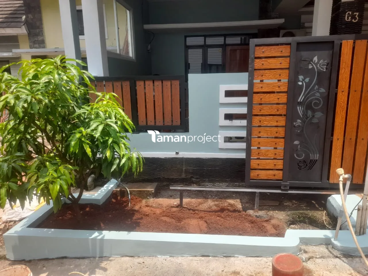 Proyek Taman Minimalis di Pakansari Cibinong - Pak Supri