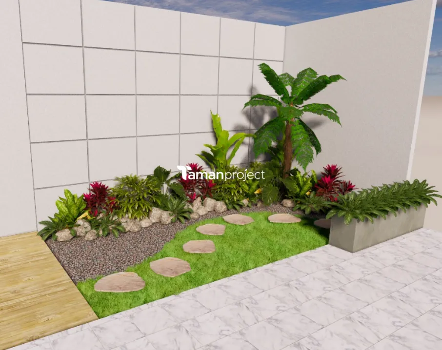 Proyek Taman Kering Tropical di Caspia BSD Pak Doni