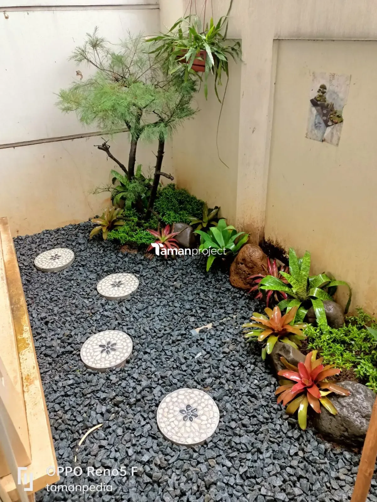 Proyek Taman kering Minimalis Belakang Rumah BSD